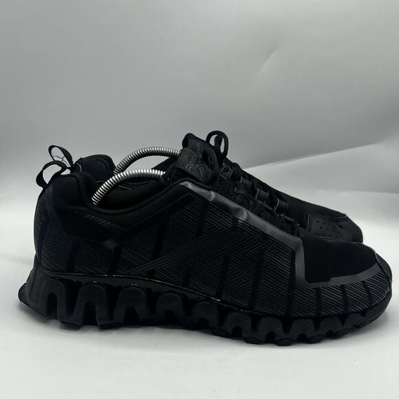Reebok Mens ZigWild Trail 6 FX1433 Black Casual Running Shoes Sneakers Size 10 - Picture 1 of 12